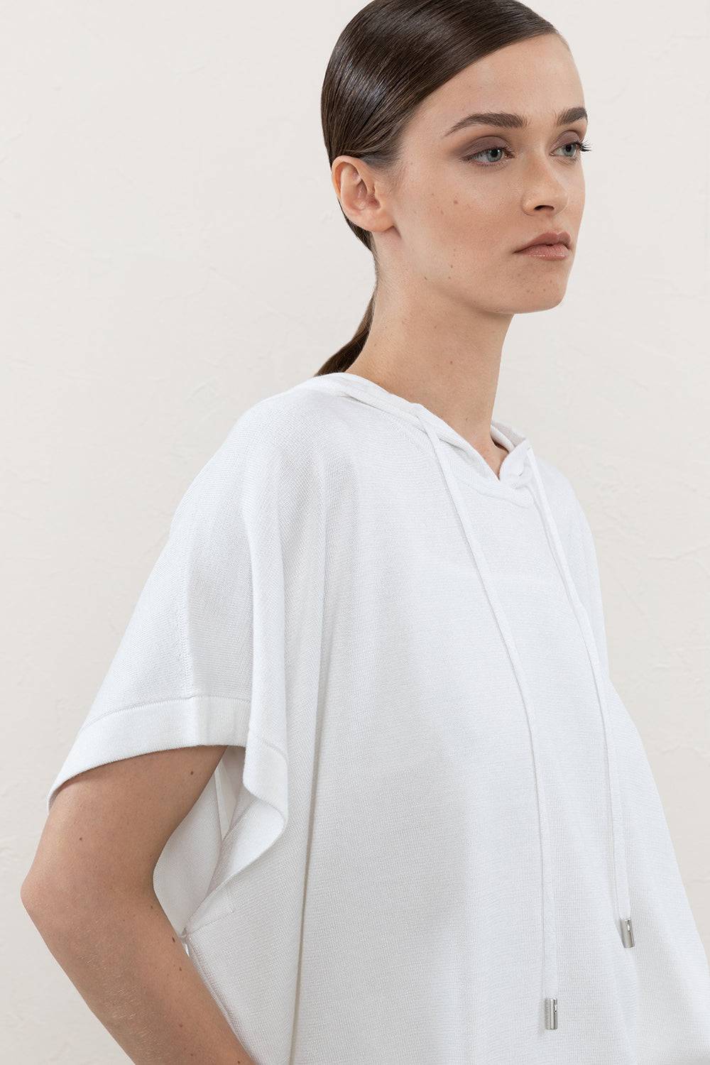 Peserico Mantella Con Cappuccio In Cotone Egitto