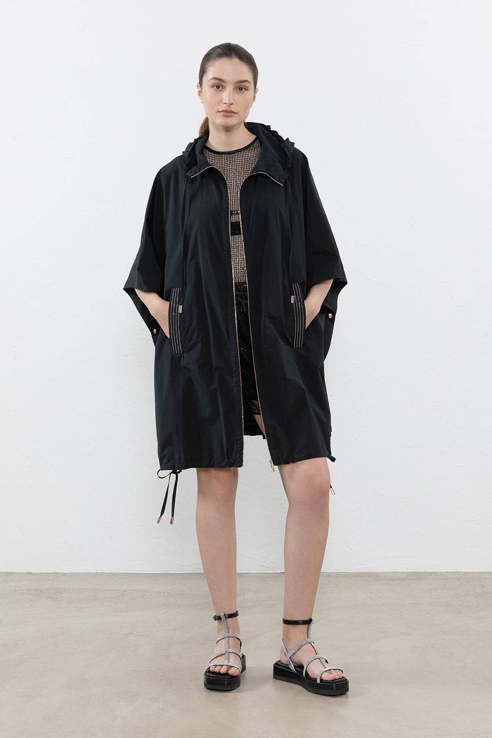 Peserico Mantella In Popeline Misto Cotone