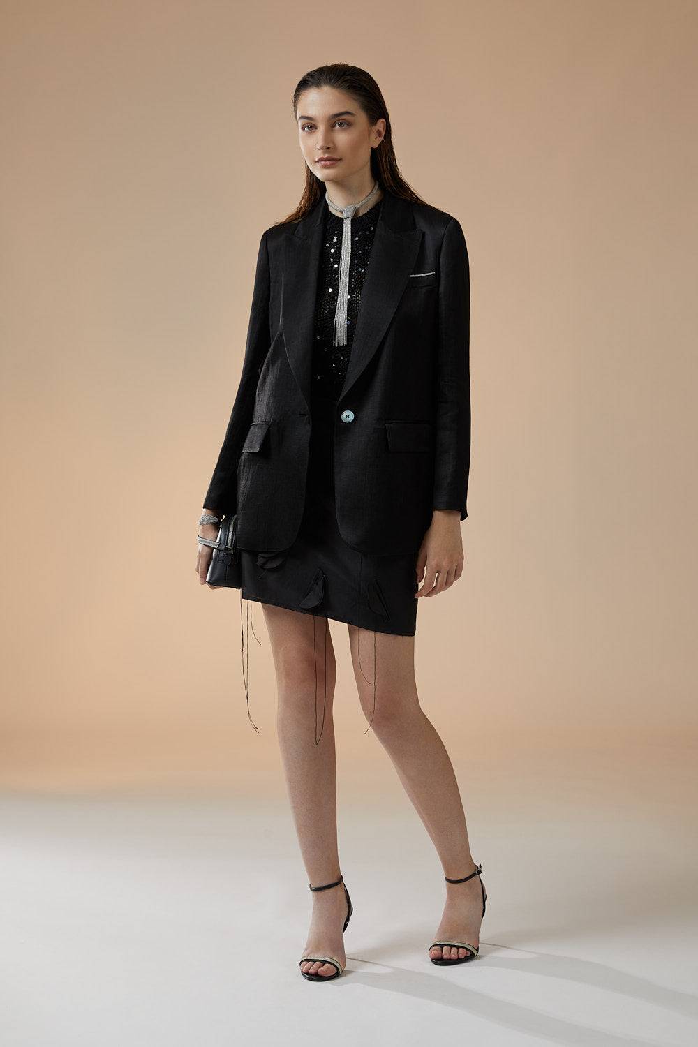 Peserico Minigonna In Organza Di Cotone E Seta