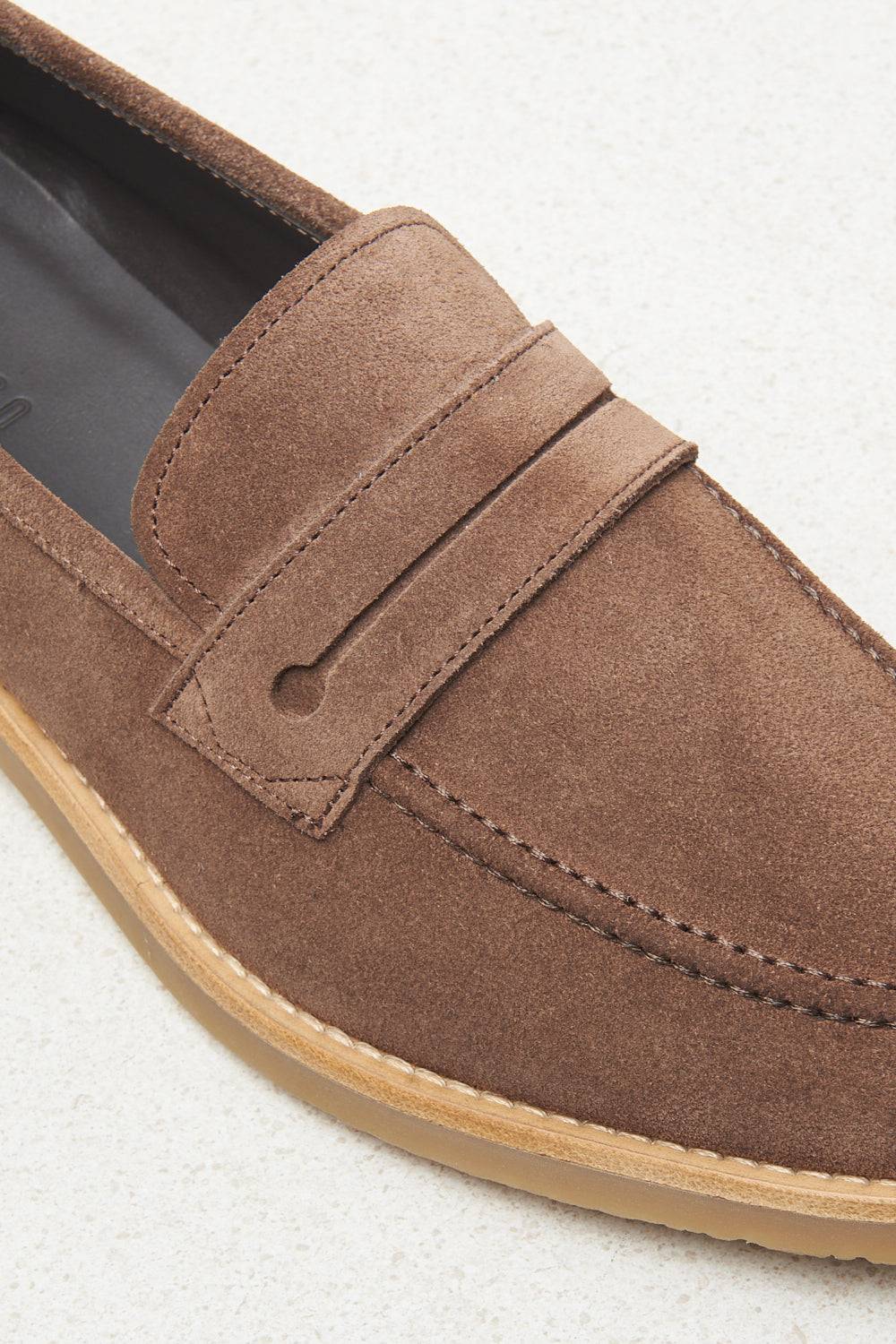 Peserico Mocassino In Pelle Scamosciata