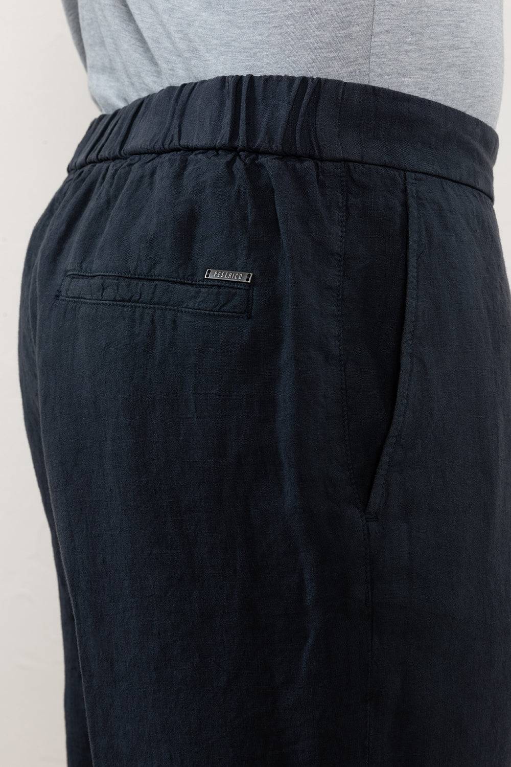 Peserico Pantaloncini In Tela Di Lino