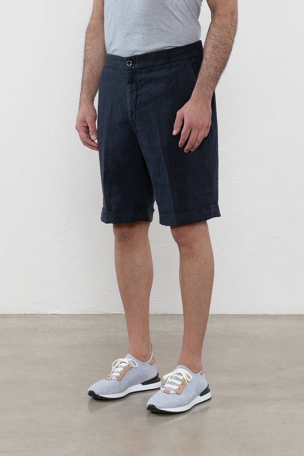 Peserico Pantaloncini in tela di lino