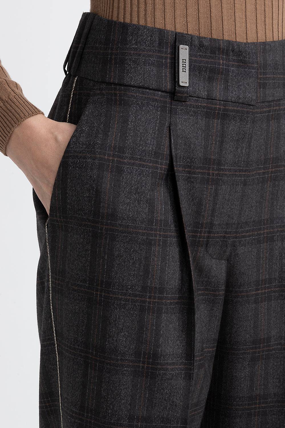 Peserico Pantalone A Sigaretta In Pura Lana