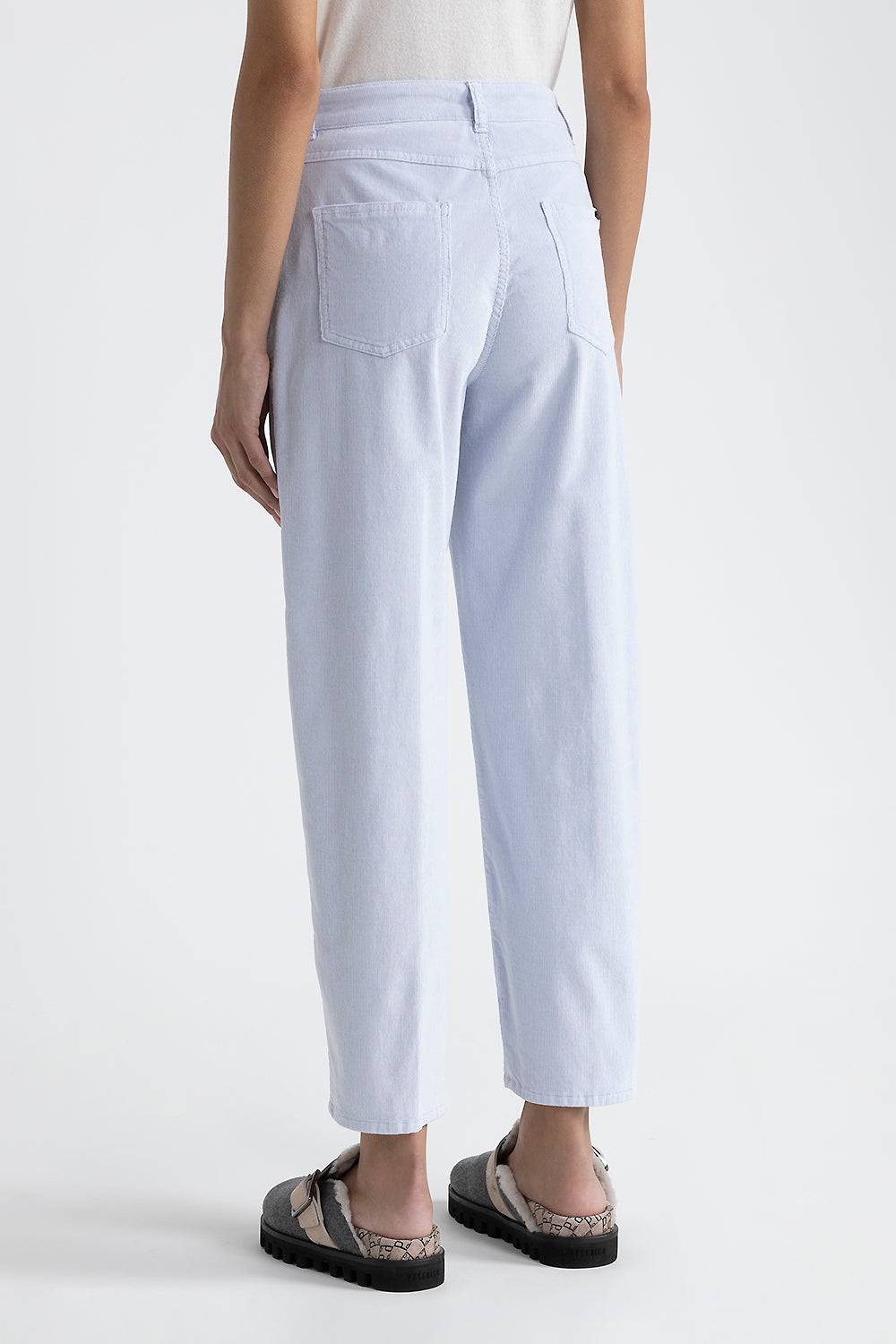 Peserico Pantalone Carrot In Velluto 2000 Righe