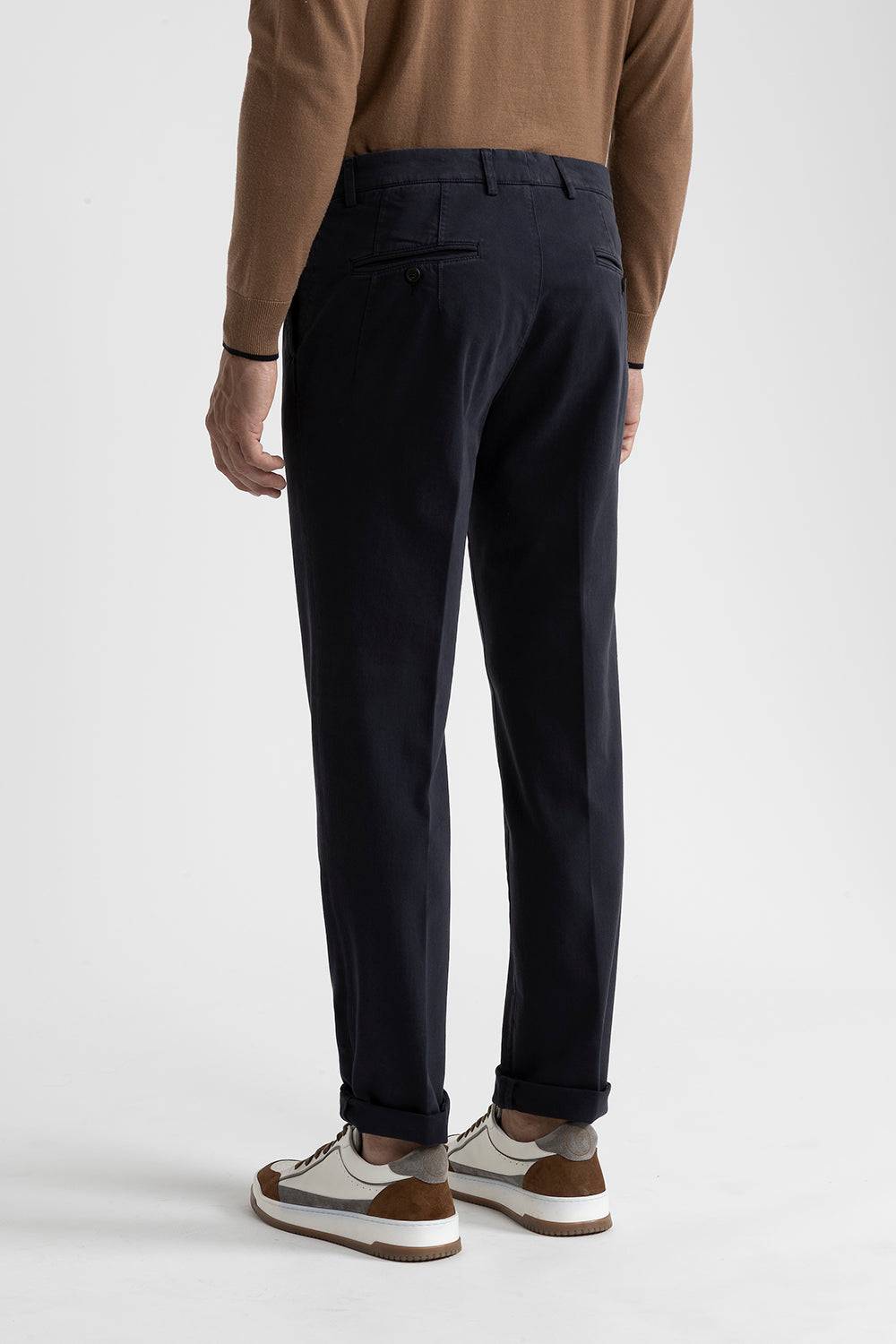 Peserico Pantalone Chino In Cotone Stretch