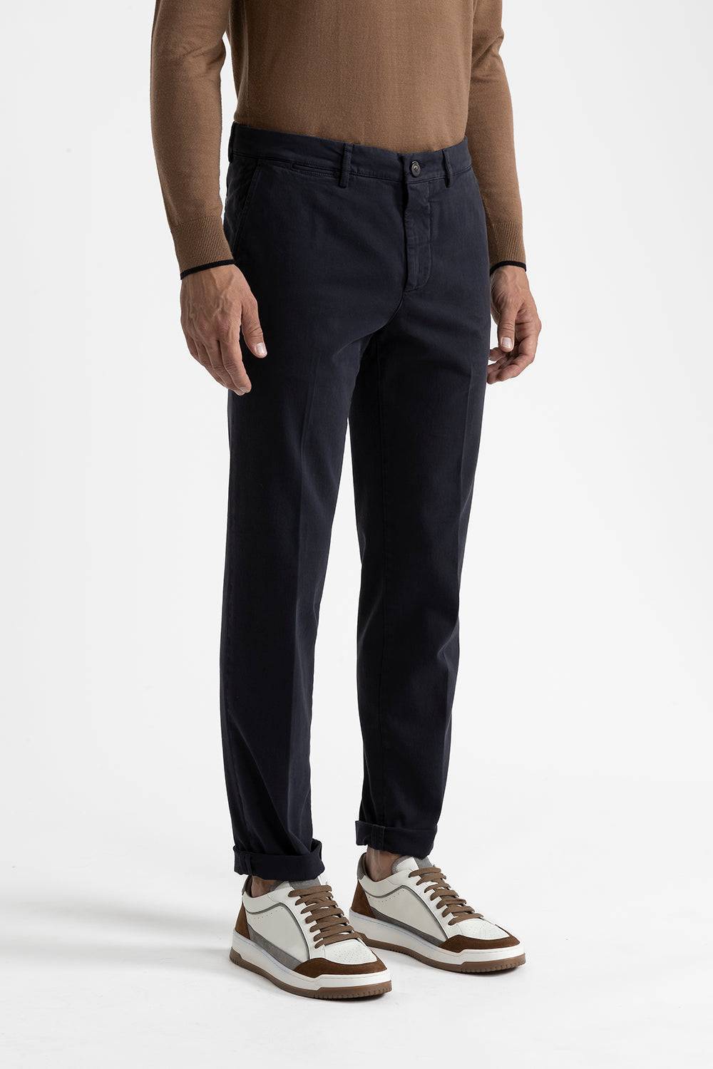 Peserico Pantalone chino in cotone stretch