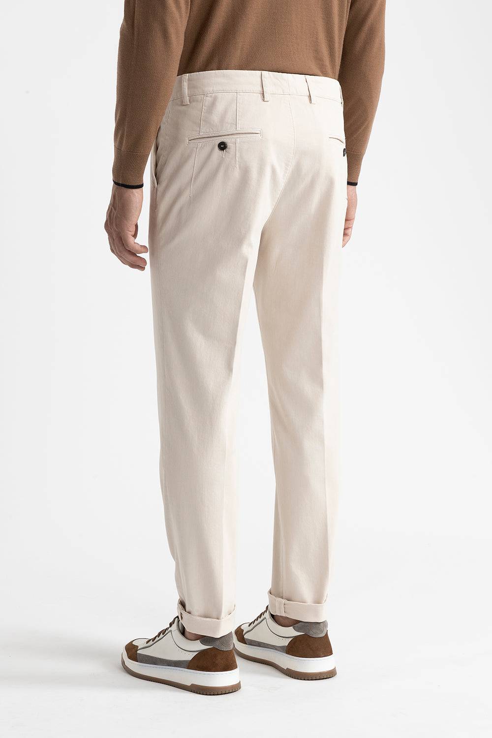 Peserico Pantalone Chino In Cotone Stretch