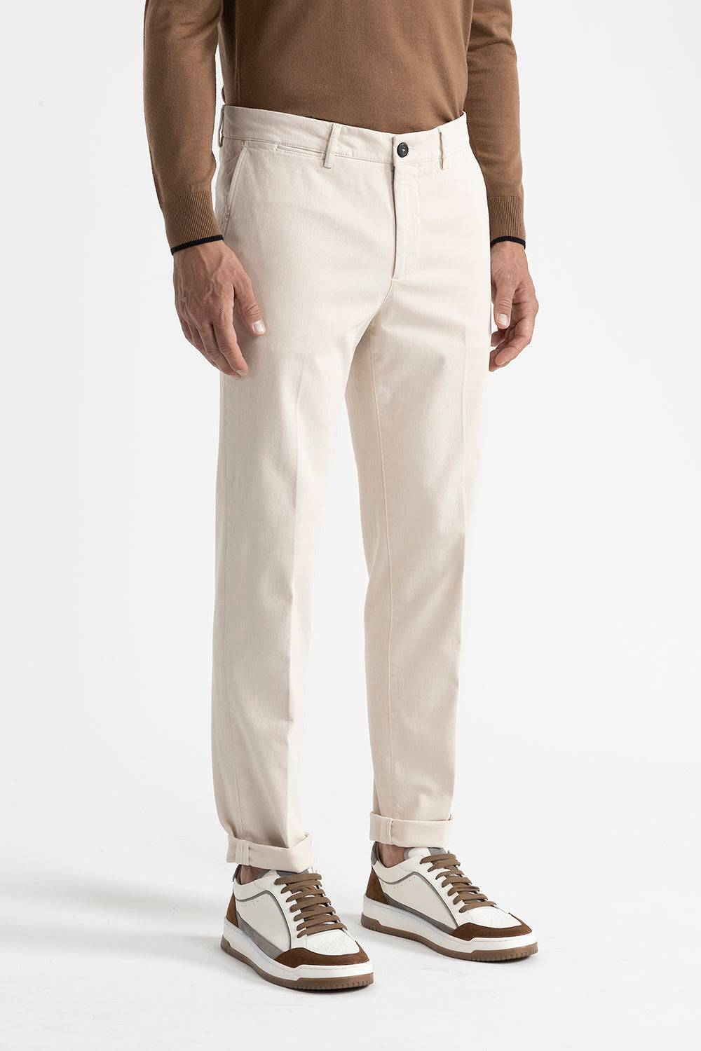 Peserico Pantalone chino in cotone stretch