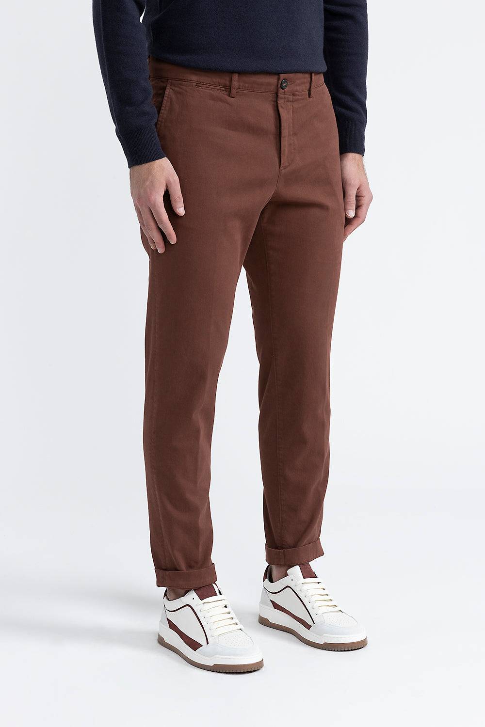 Peserico Pantalone chino in cotone stretch