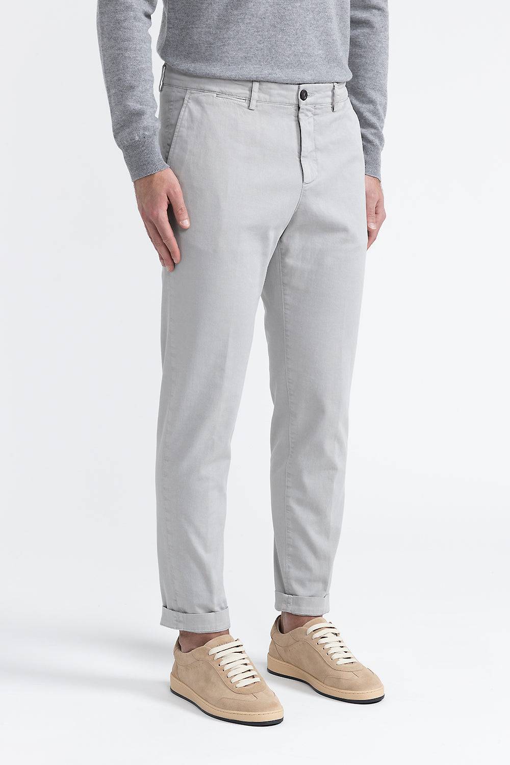 Peserico Pantalone chino in cotone stretch