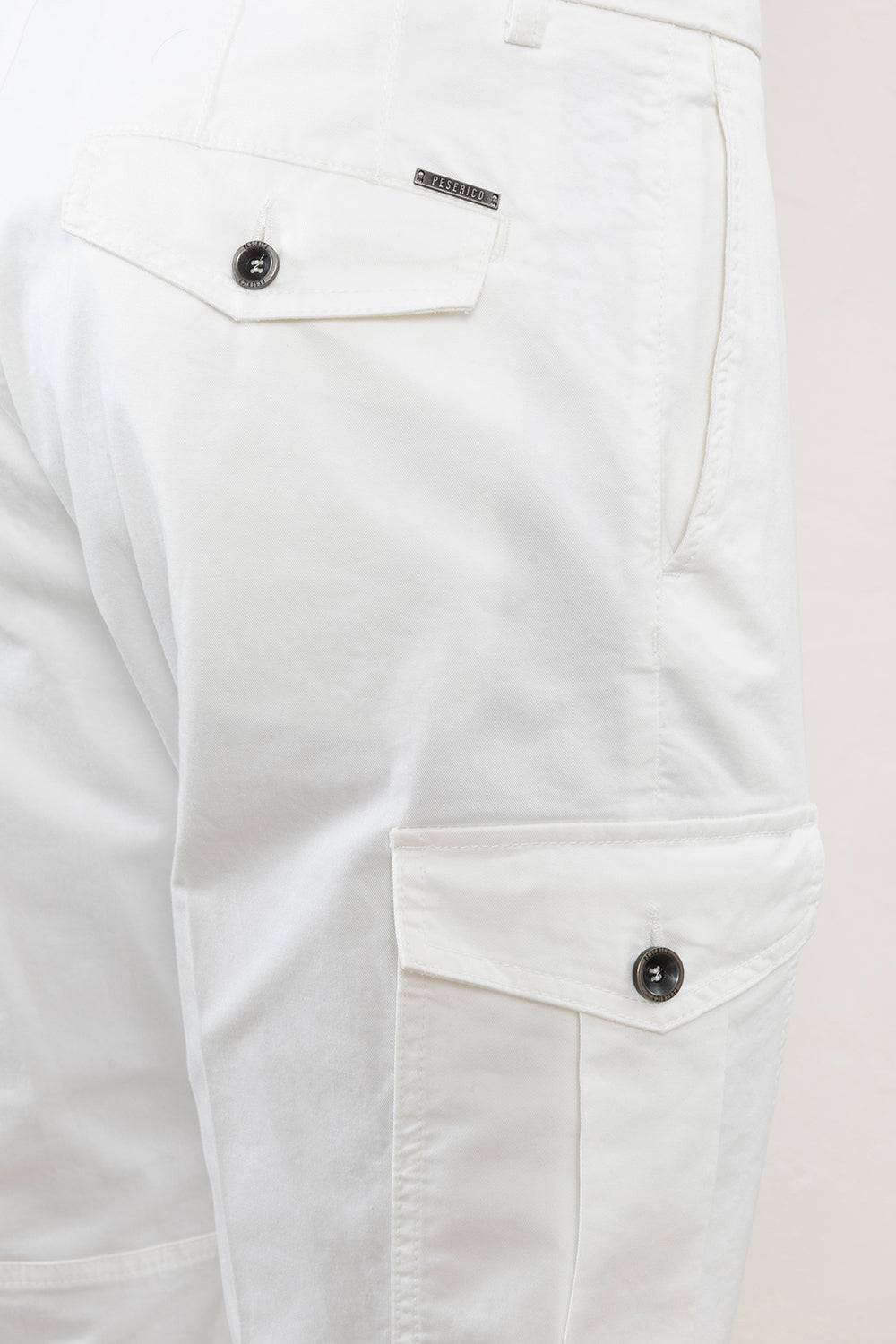 Peserico Pantalone Chino In Gabardina Di Cotone