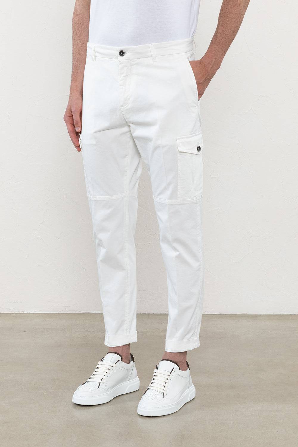 Peserico Pantalone chino in gabardina di cotone