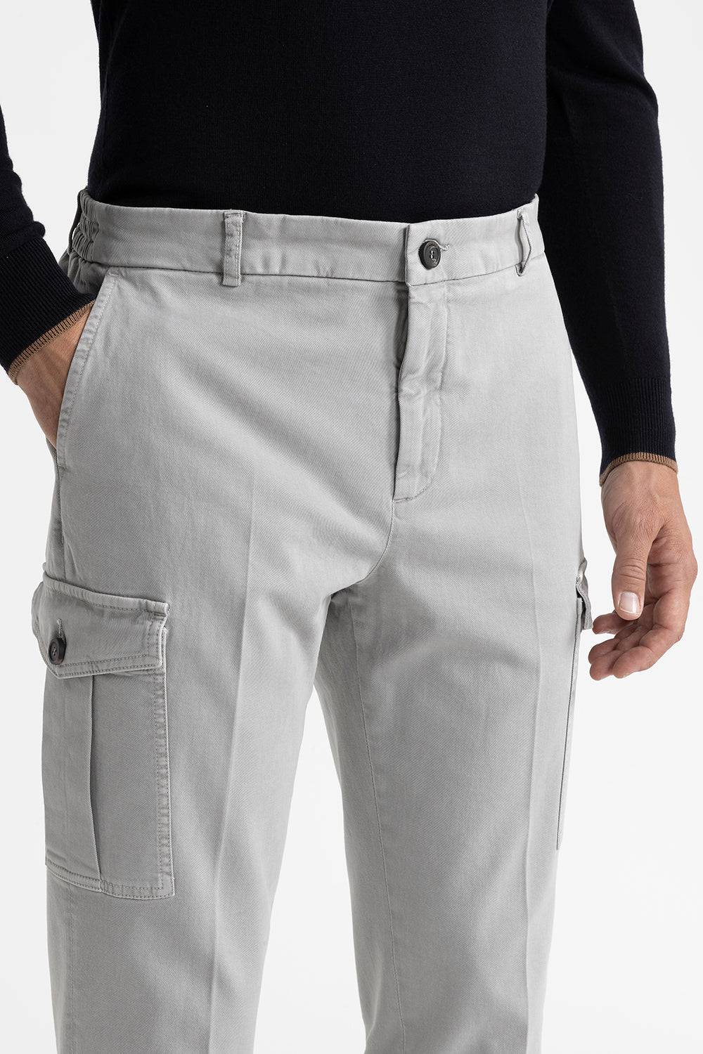 Peserico Pantalone Chino Tasconato In Cotone