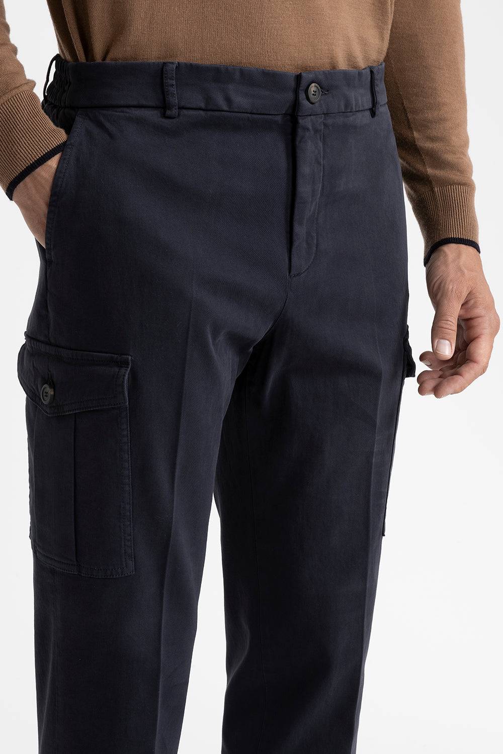 Peserico Pantalone Chino Tasconato In Cotone