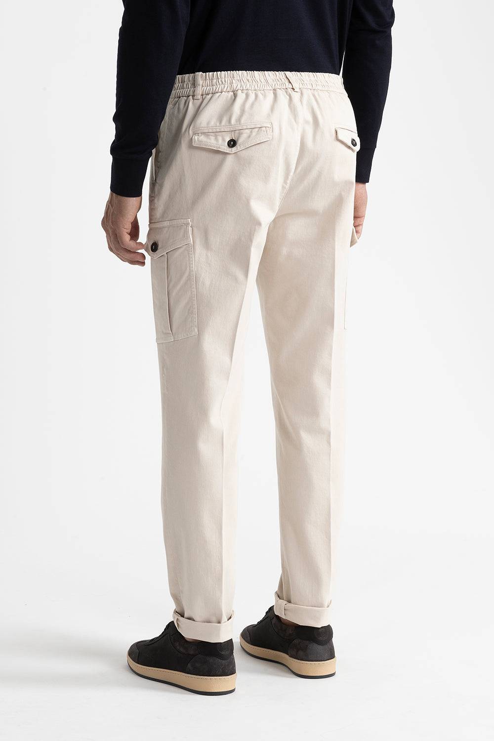 Peserico Pantalone Chino Tasconato In Cotone