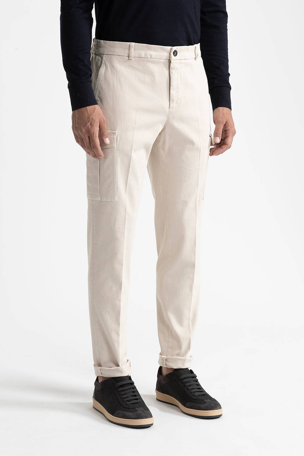Peserico Pantalone chino tasconato in cotone