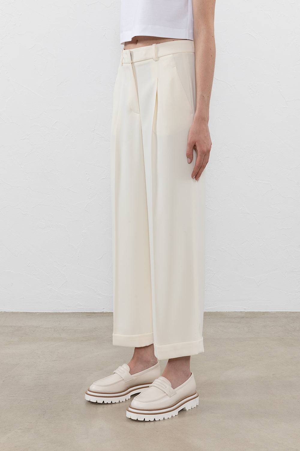 Peserico Pantalone in cady crepe tecnico