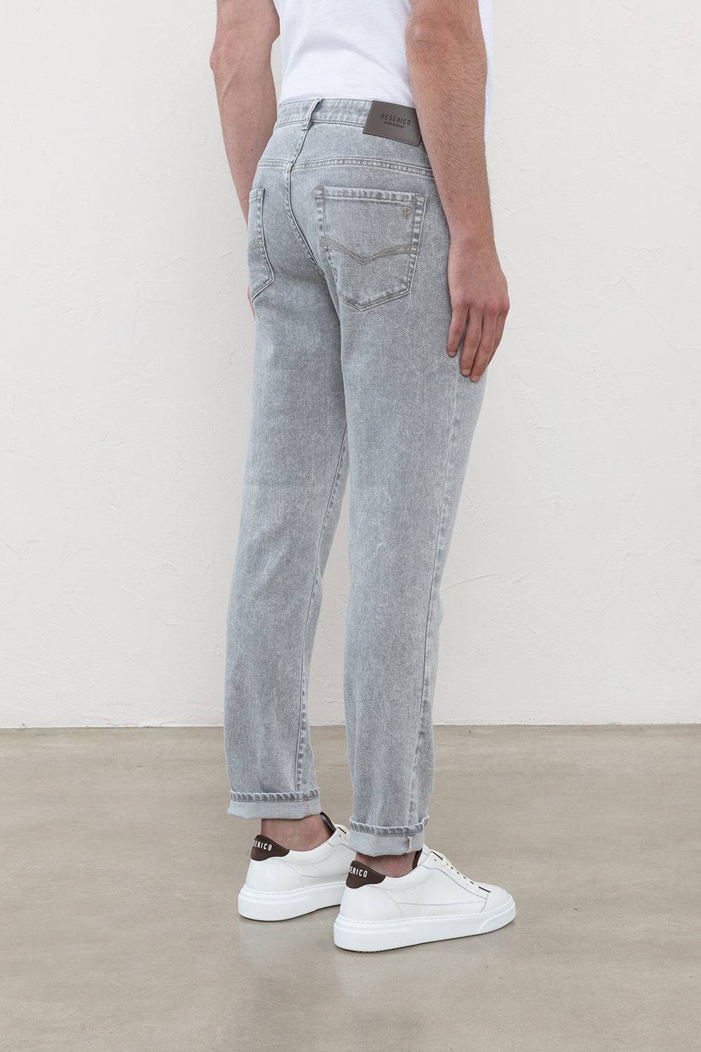 Peserico Pantalone In Denim Di Leggero Cotone