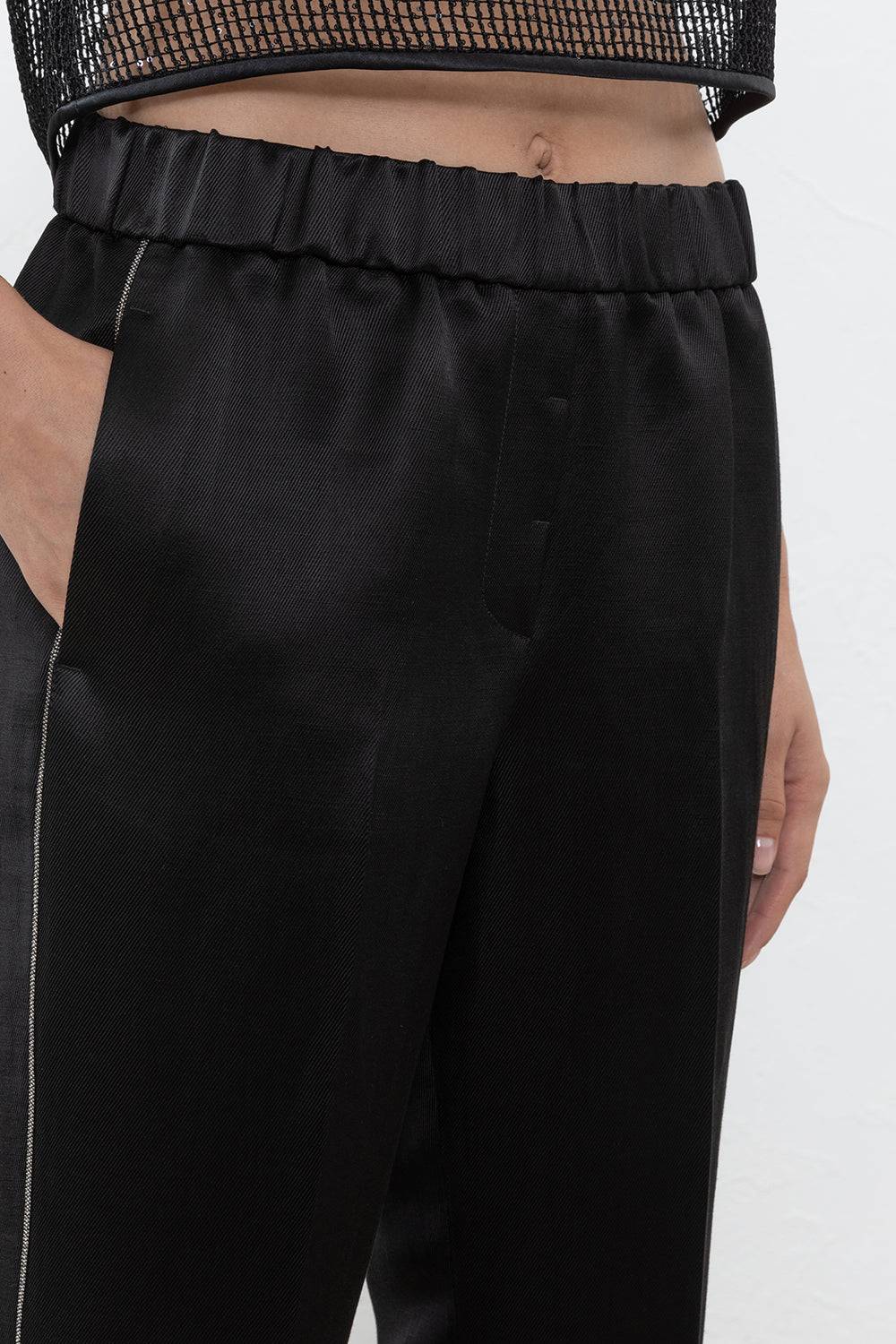 Peserico Pantalone In Drill Di Lino Viscosa