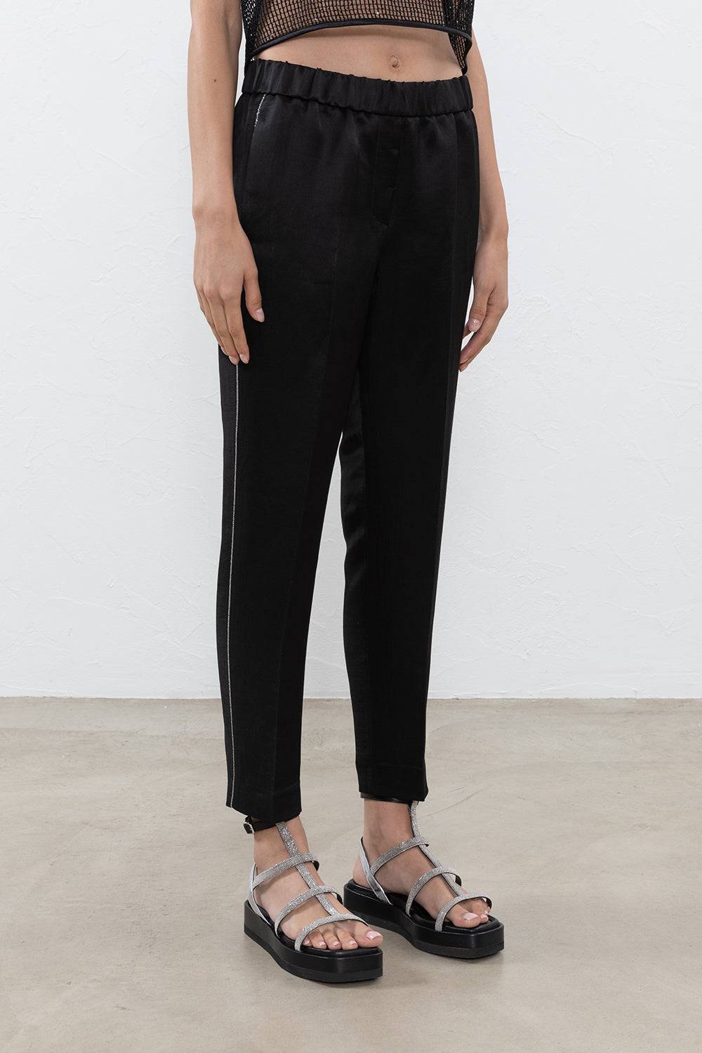 Peserico Pantalone in drill di lino viscosa