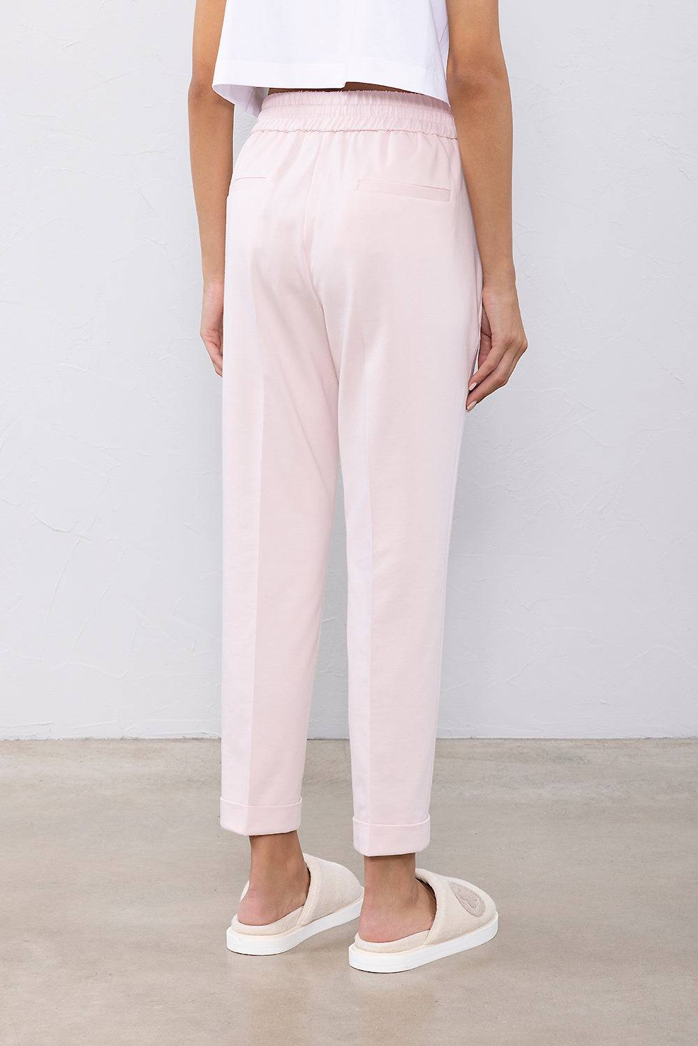 Peserico Pantalone In Felpa Leggera Di Cotone