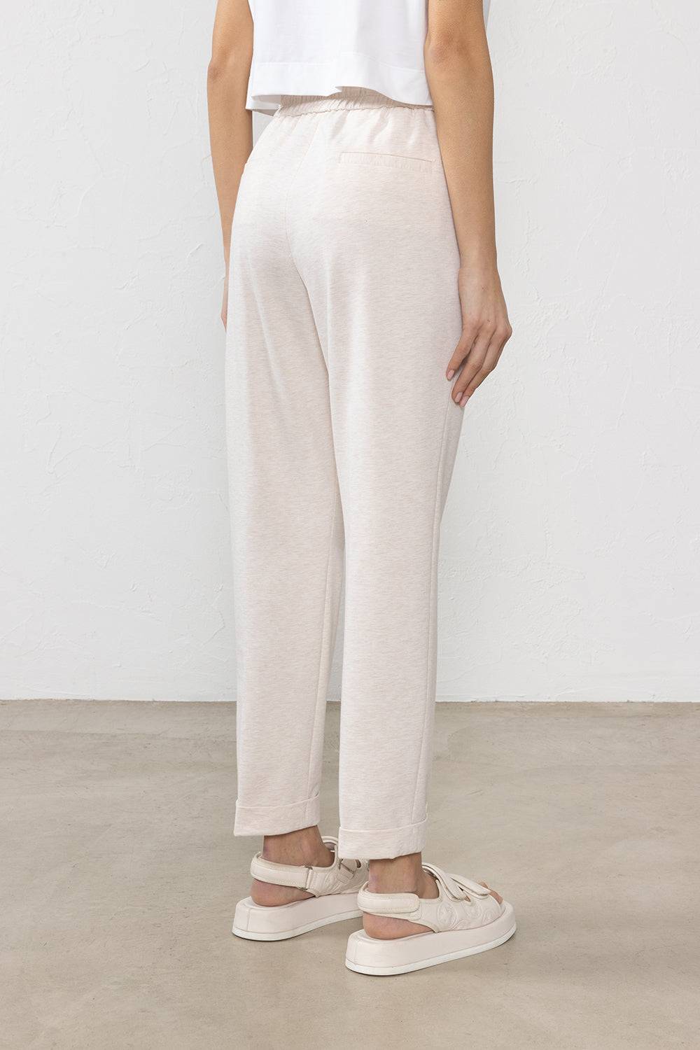 Peserico Pantalone In Felpa Leggera Di Cotone