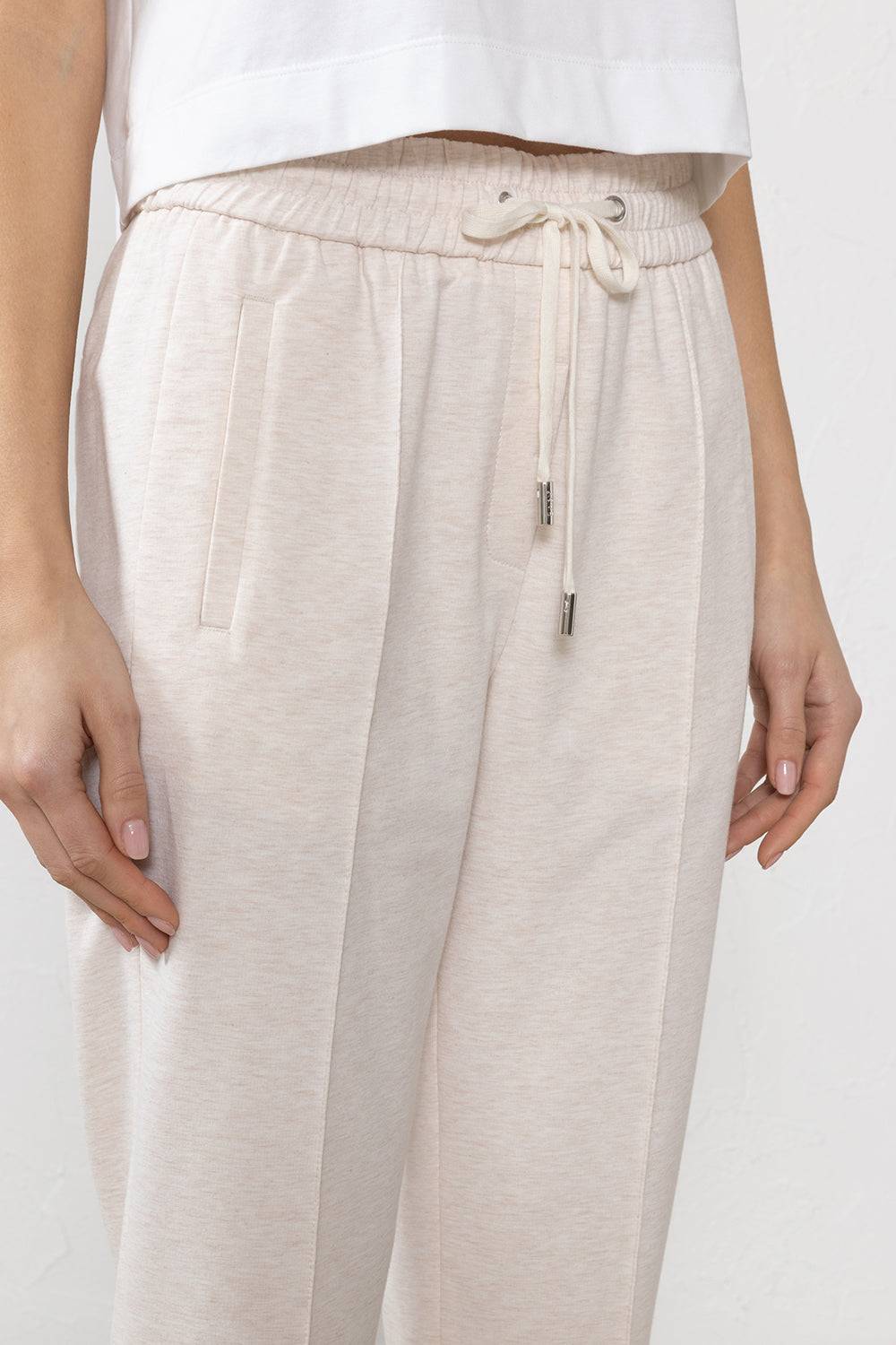 Peserico Pantalone In Felpa Leggera Di Cotone