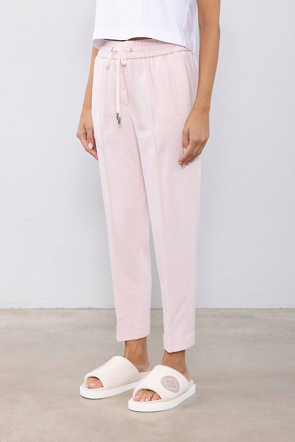 Peserico Pantalone in felpa leggera di cotone