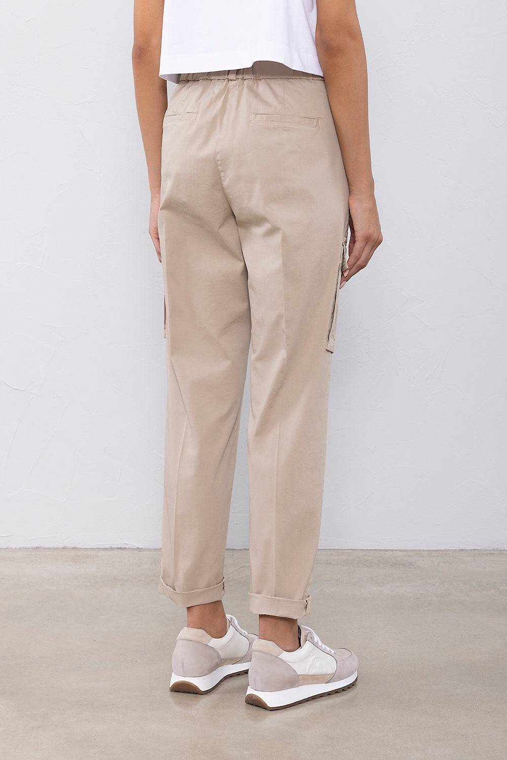 Peserico Pantalone In Gabardina Leggera Di Cotone