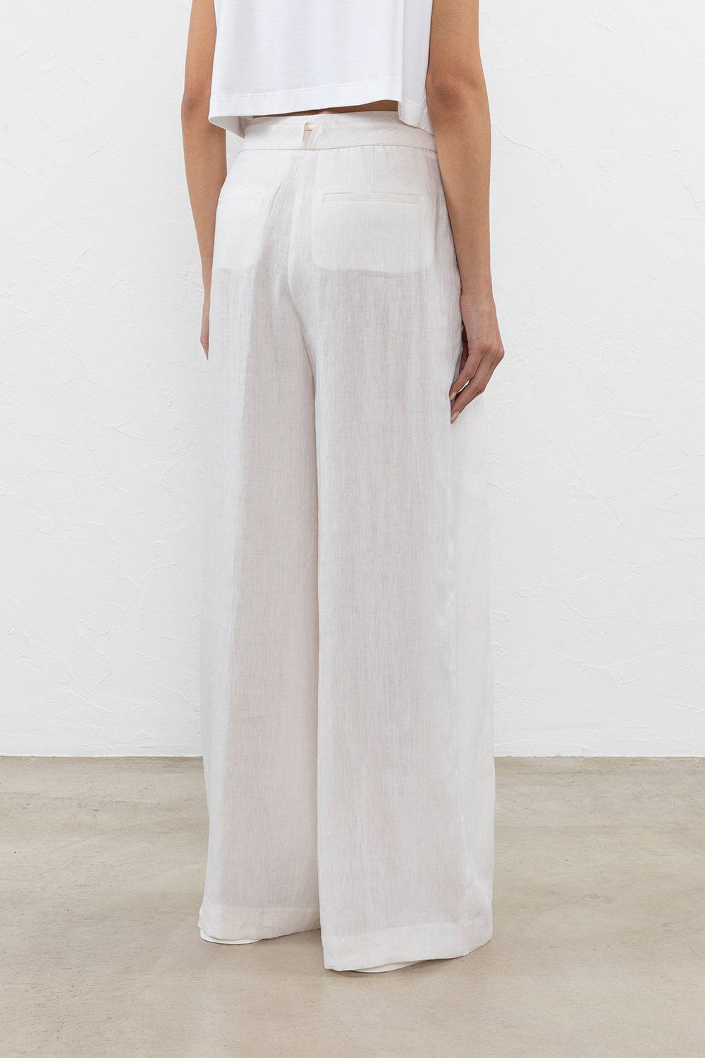 Peserico Pantalone In Leggera Tela Di Puro Lino