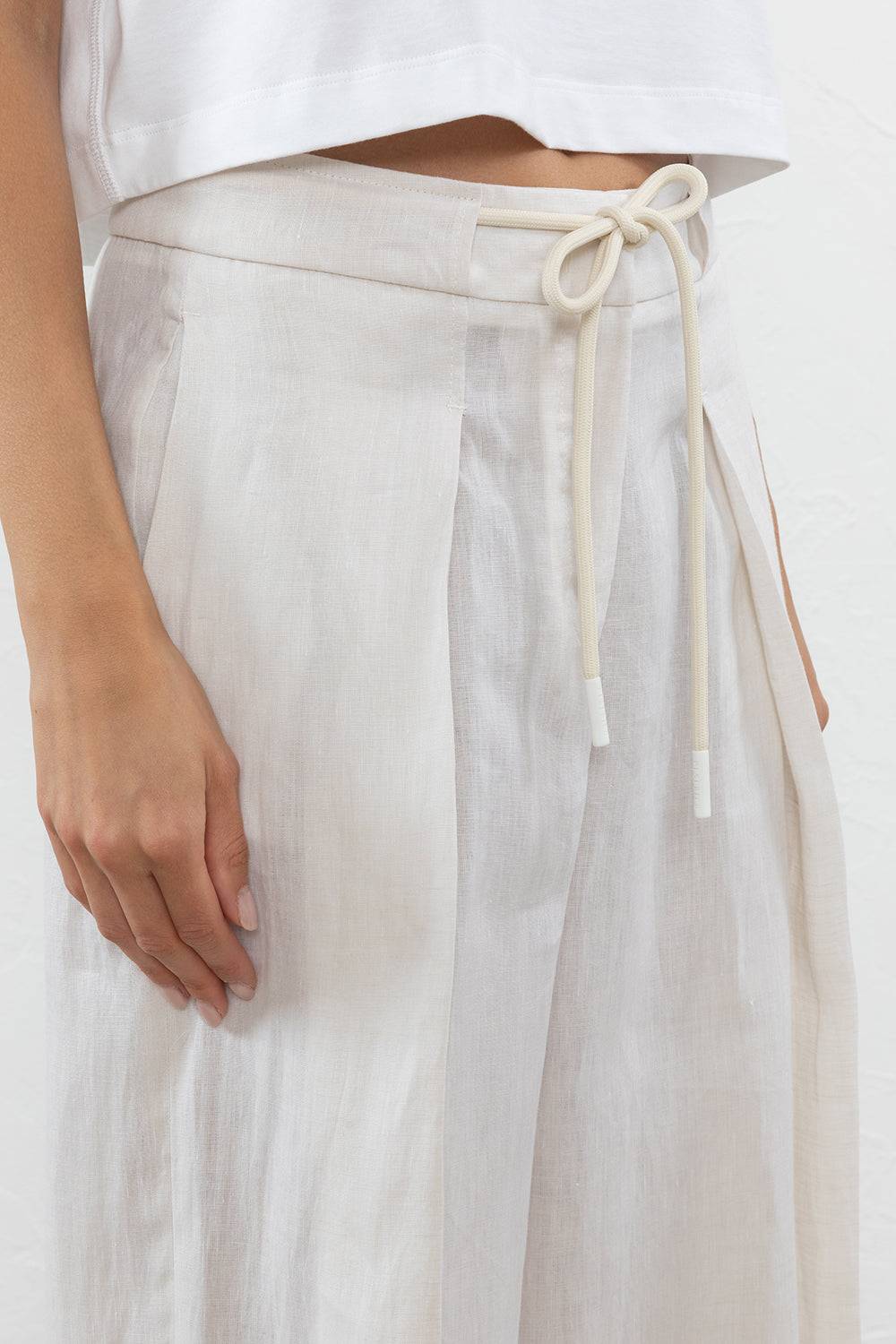 Peserico Pantalone In Leggera Tela Di Puro Lino