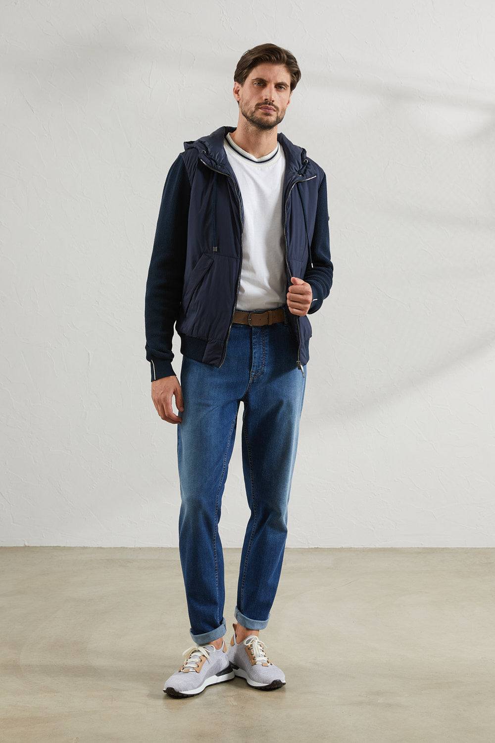 Peserico Pantalone In Leggero Denim Di Cotone