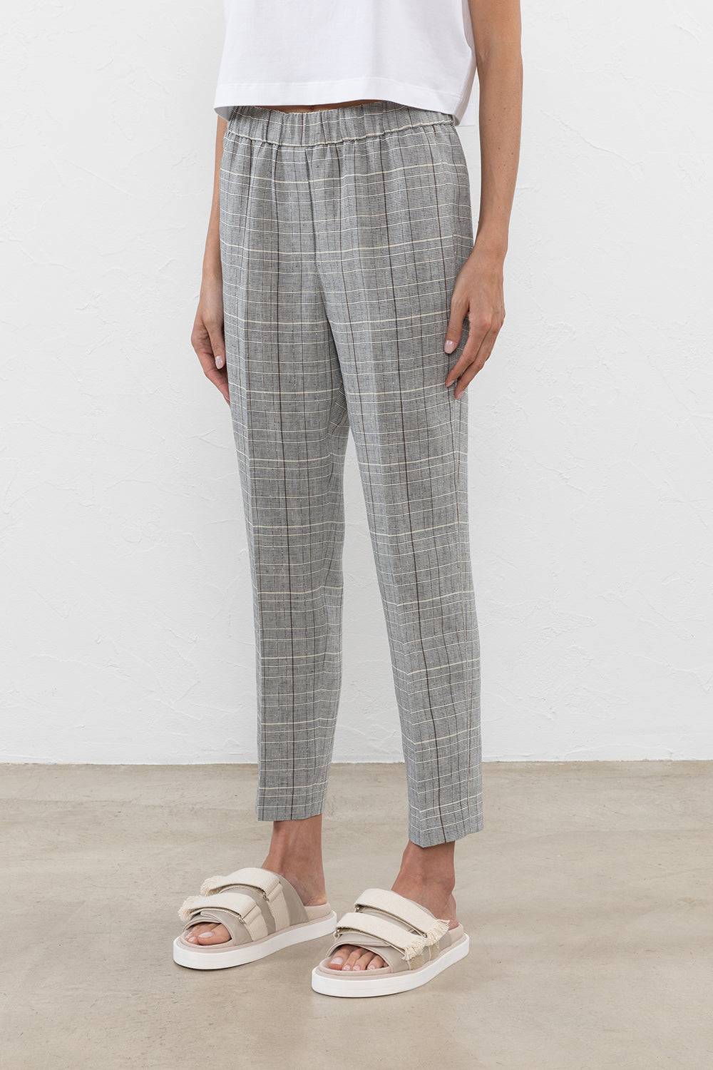 Peserico Pantalone in lino mélange