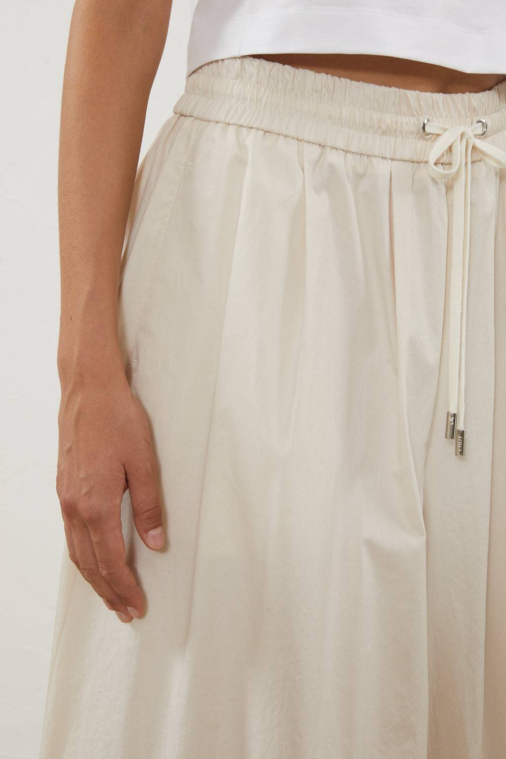 Peserico Pantalone In Raso Leggero Di Cotone