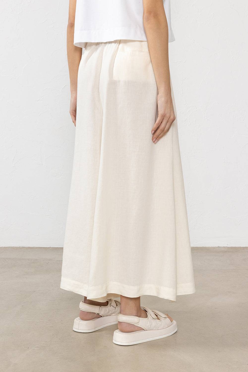 Peserico Pantalone In Tela Di Puro Lino