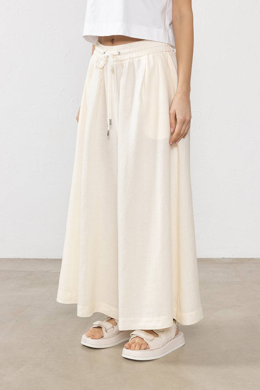 Peserico Pantalone in tela di puro lino