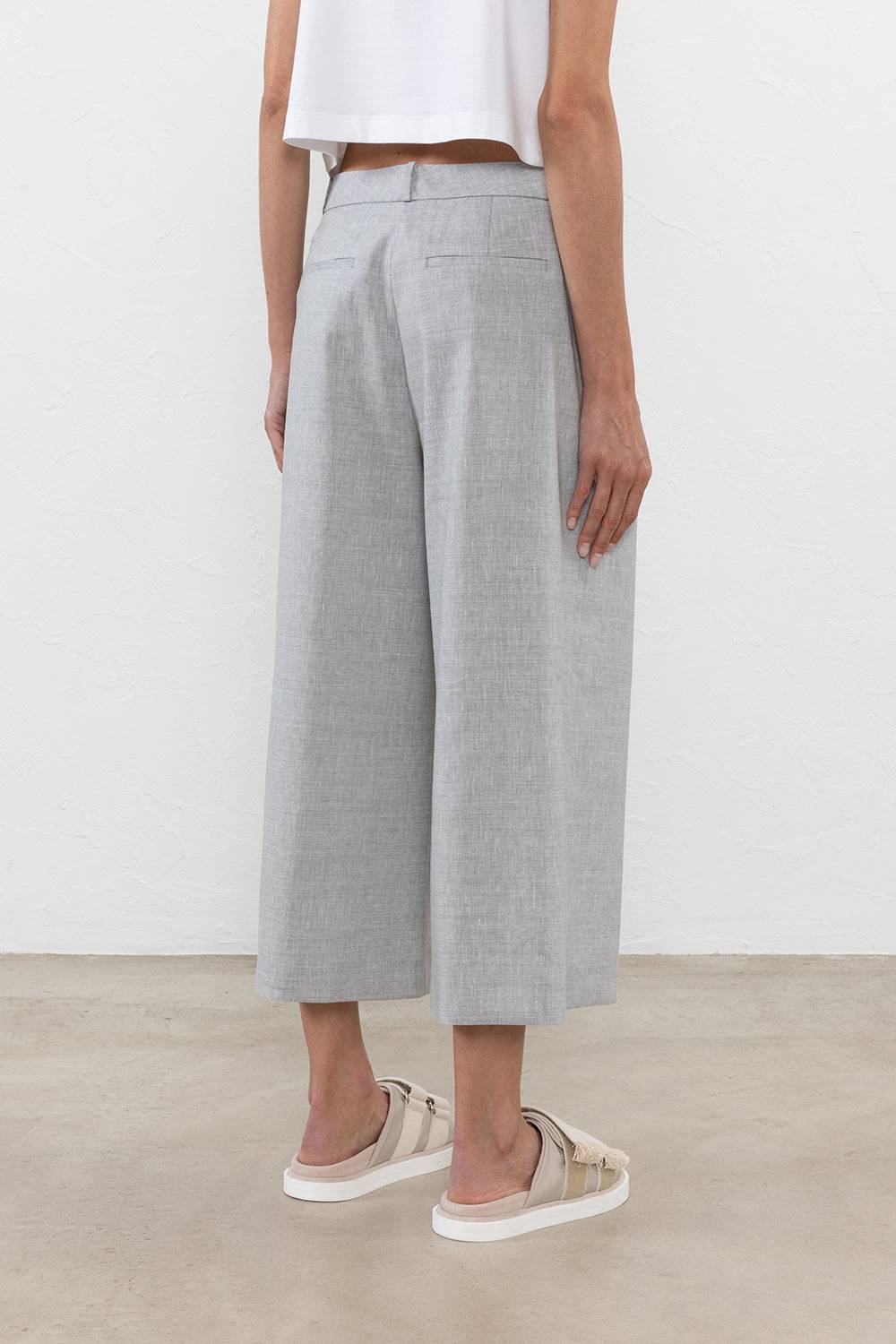 Peserico Pantalone In Tela "Estrato" Di Lana-lino