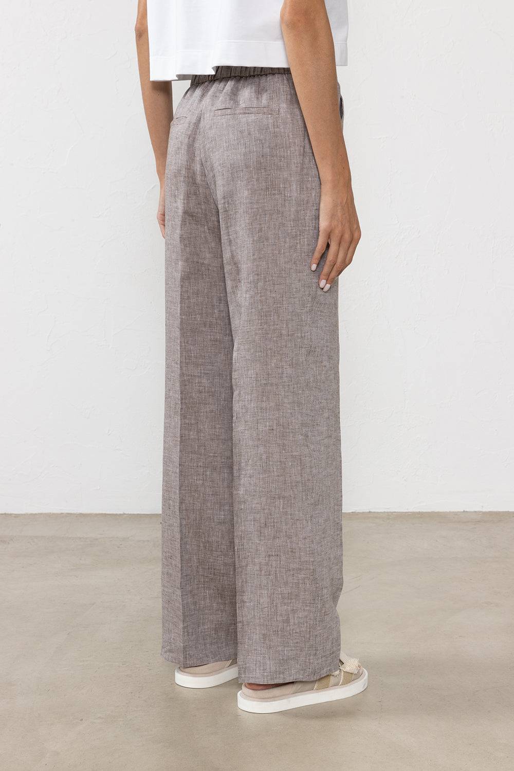 Peserico Pantalone In Tela Leggera Di Puro Lino