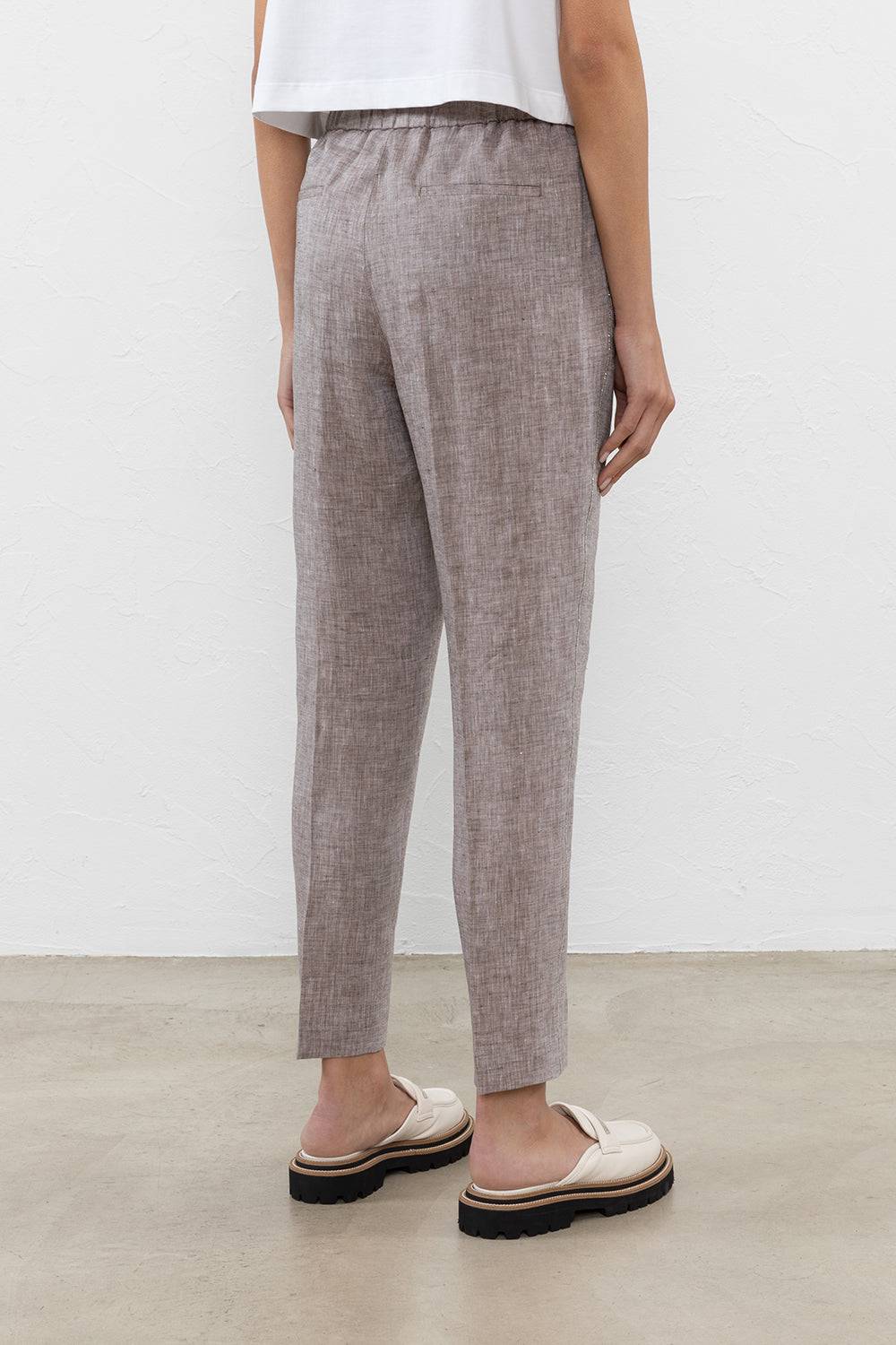 Peserico Pantalone In Tela Leggera Di Puro Lino