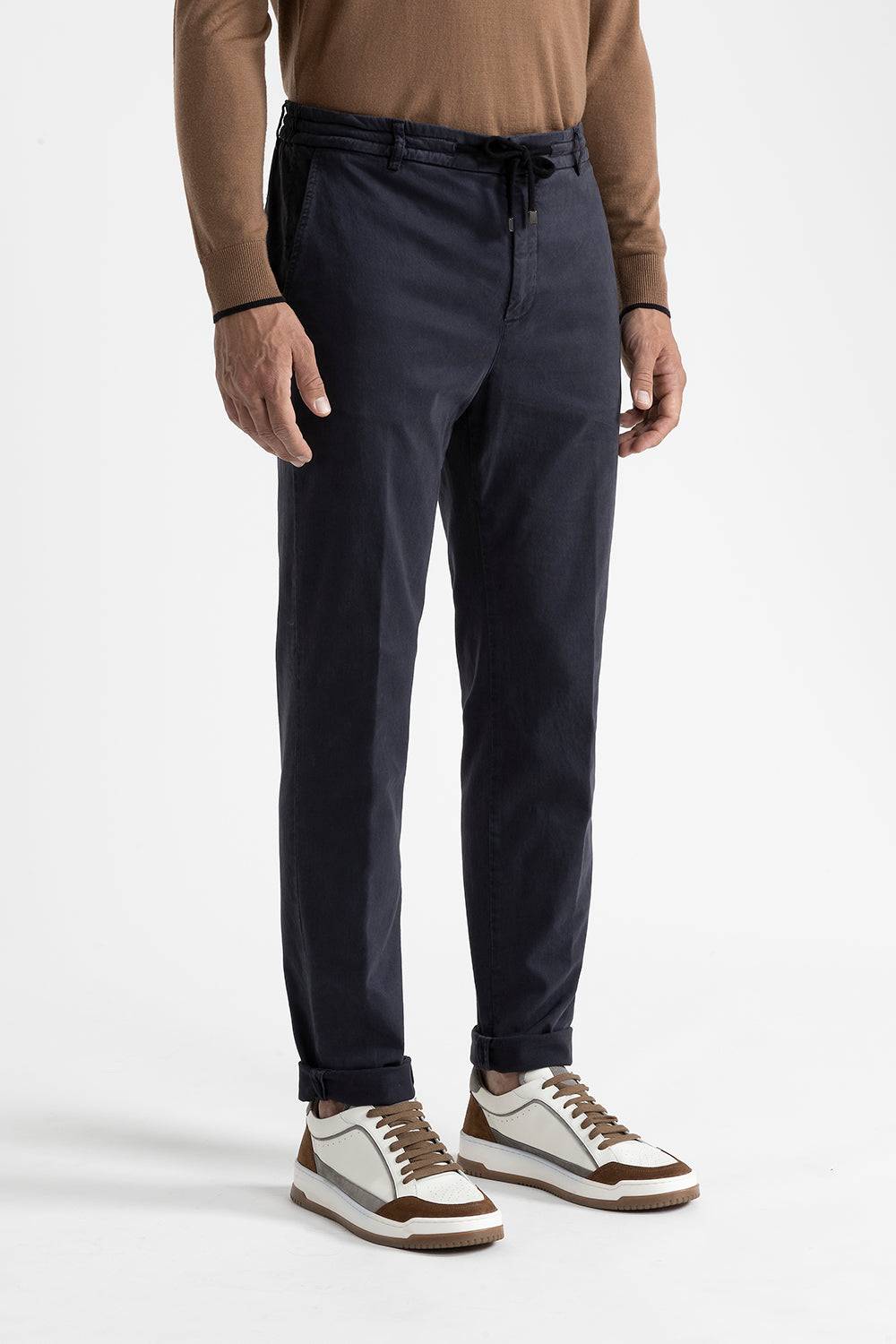 Peserico Pantalone jogger in cotone, seta e tencel