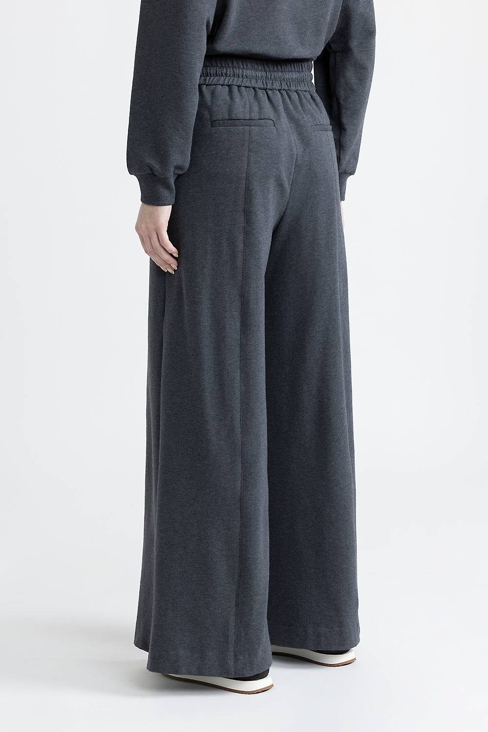 Peserico Pantalone Jogger In Felpina Di Cotone