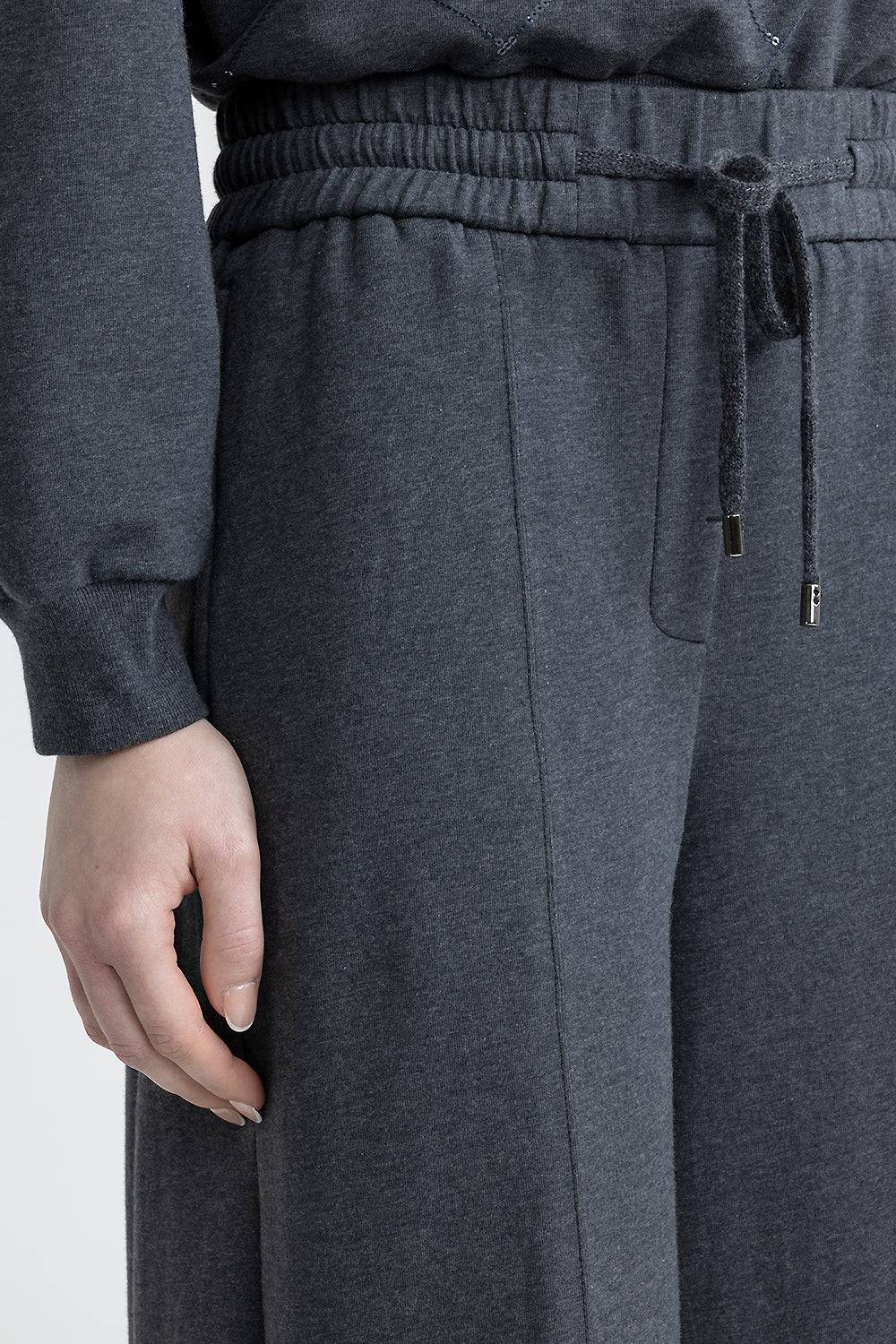 Peserico Pantalone Jogger In Felpina Di Cotone