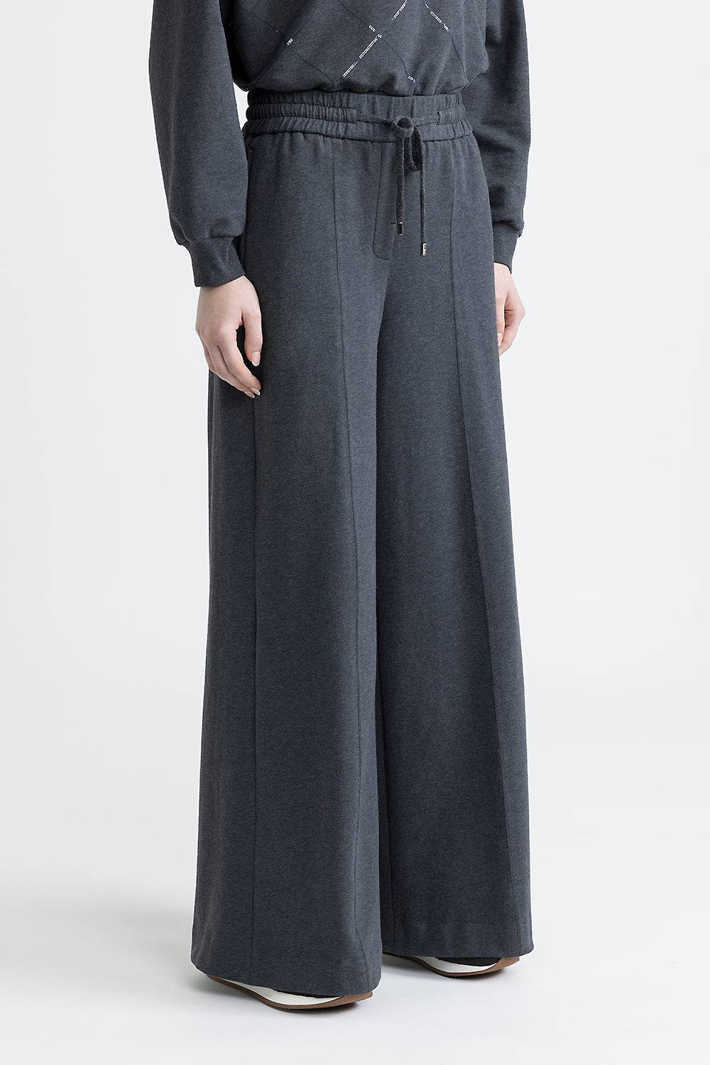 Peserico Pantalone jogger in felpina di cotone