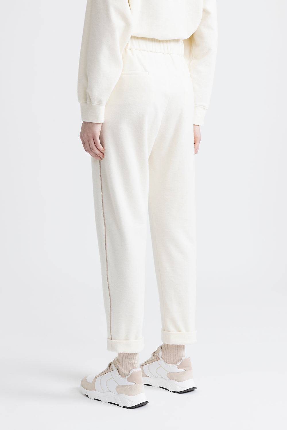 Peserico Pantalone Jogger In Jersey Di Cotone