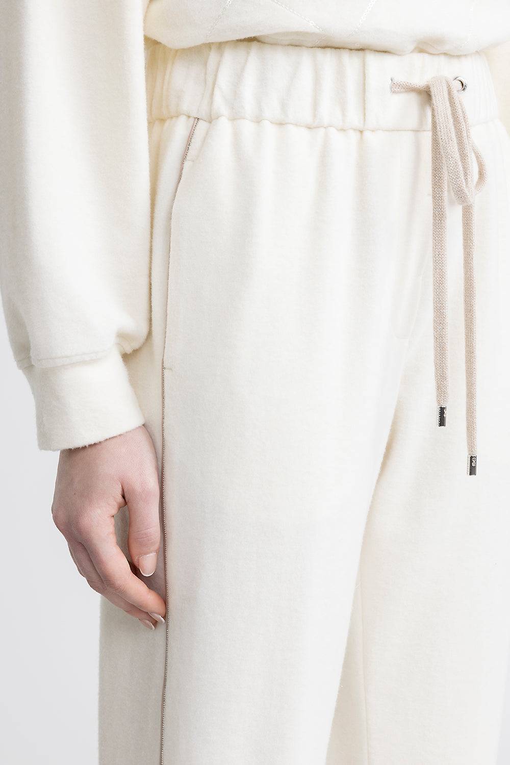 Peserico Pantalone Jogger In Jersey Di Cotone