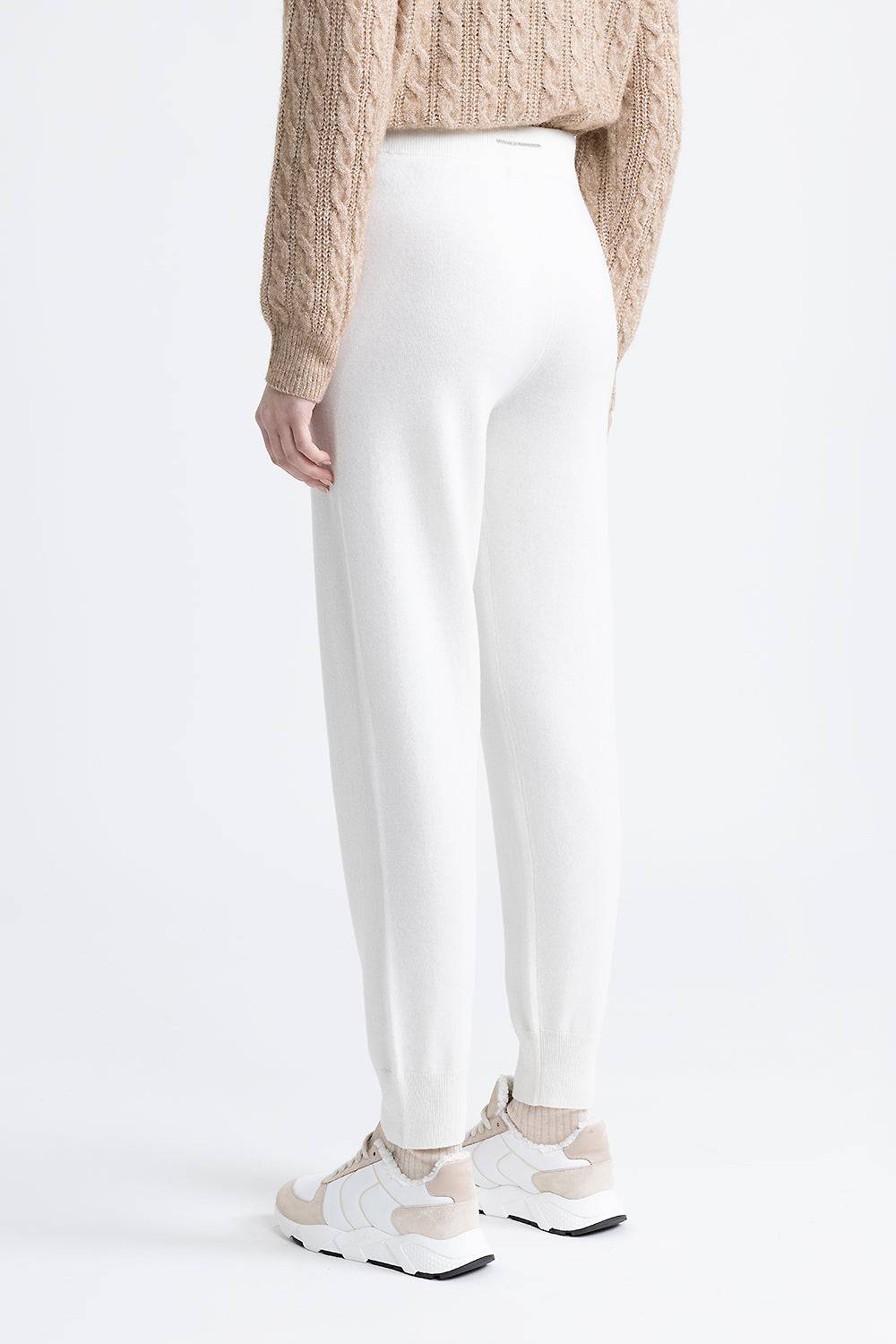 Peserico Pantalone Jogger In Lana, Seta E Cashmere