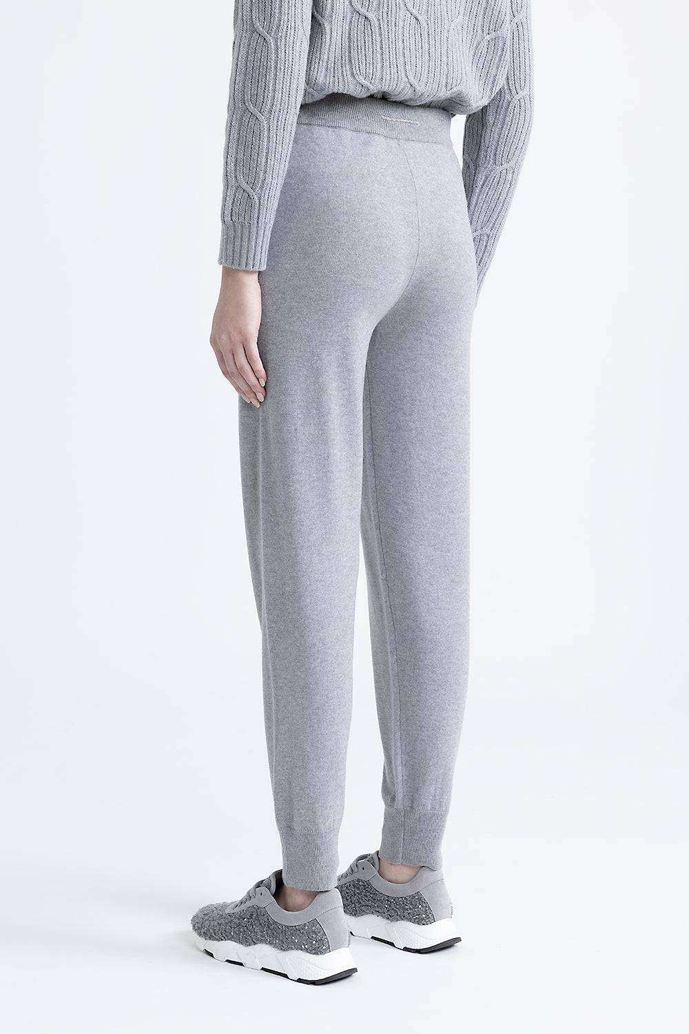 Peserico Pantalone Jogger In Lana, Seta E Cashmere