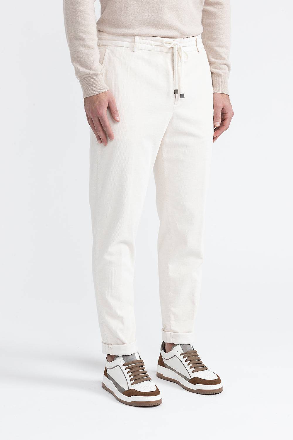 Peserico Pantalone jogger in velluto di cotone