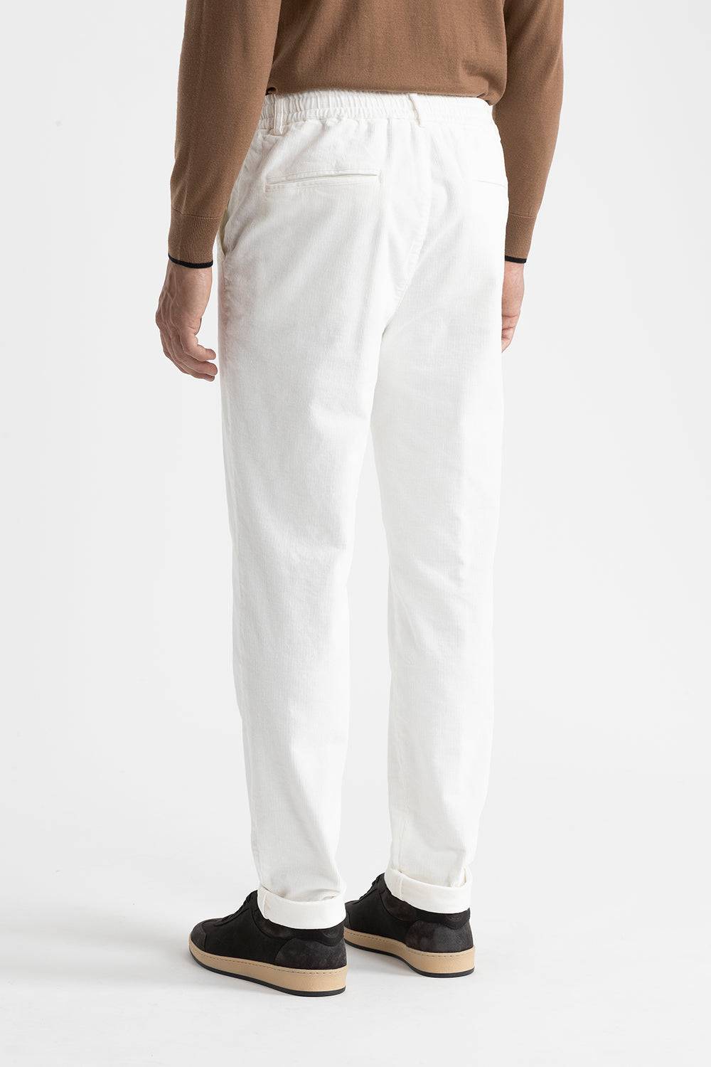 Peserico Pantalone Jogger In Velluto Di Cotone