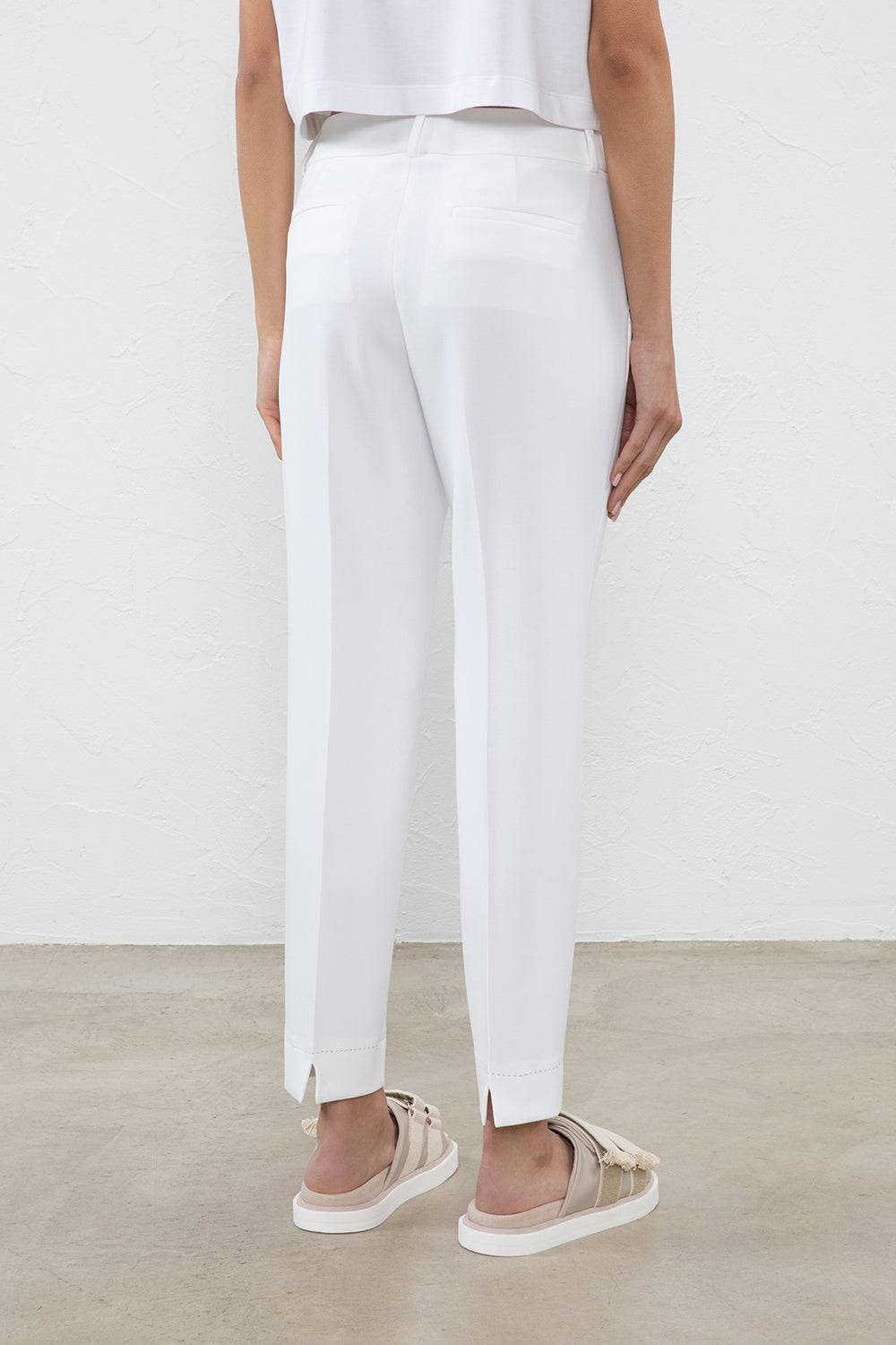 Peserico Pantalone Regular A Vita Bassa